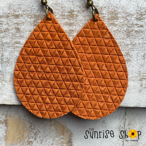Pumpkin Orange - Genuine Leather