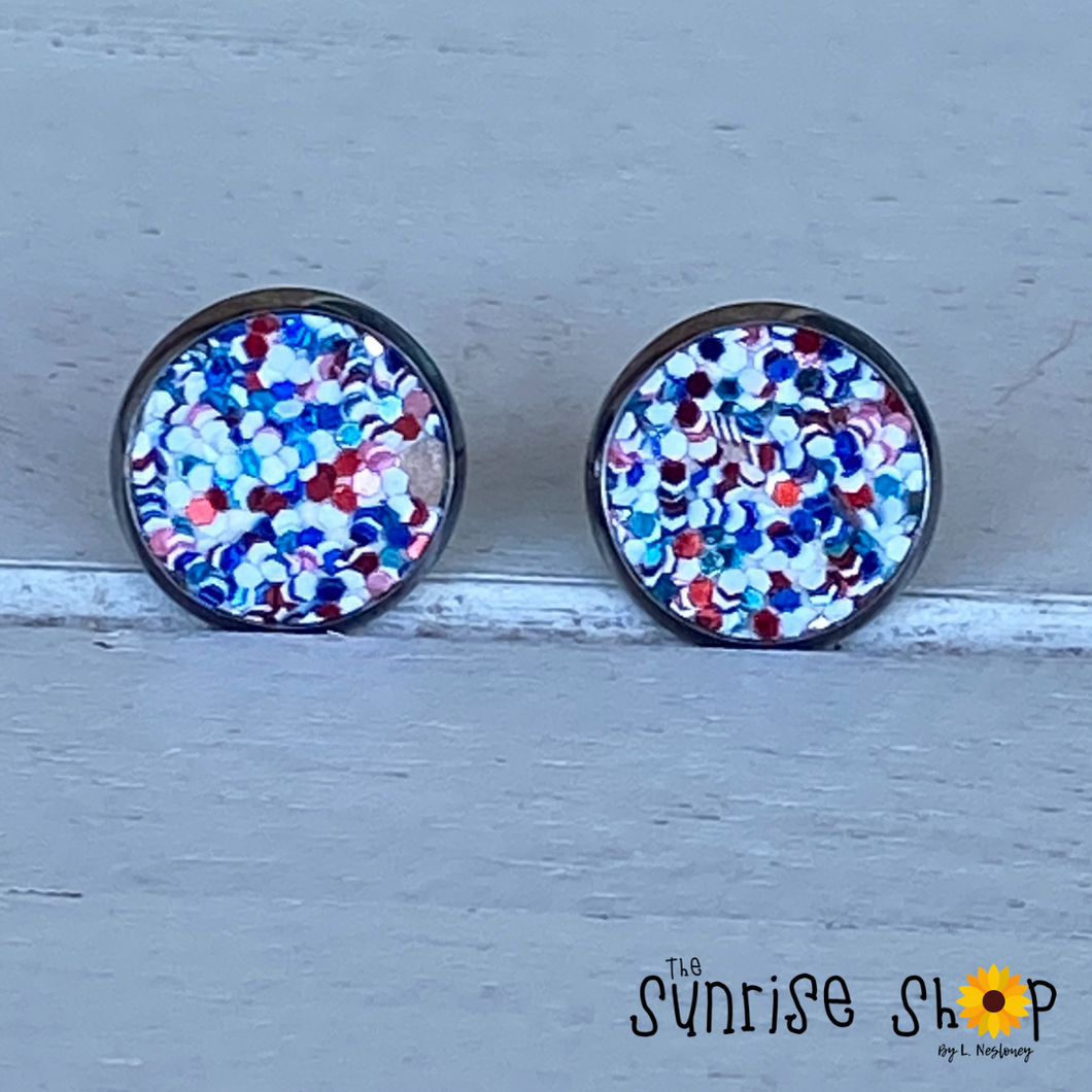 Red, White, and Blue Studs